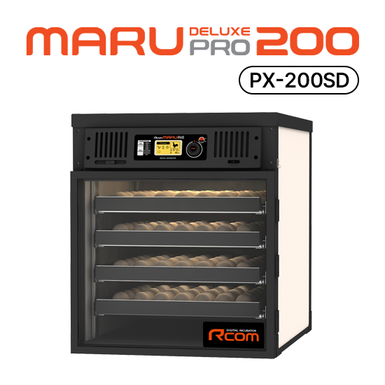 Rcom Maru PX200SD Deluxe Bird Egg Incubator Hatcher with universal egg trays: High-Capacity Hatching with Intelligent Automation